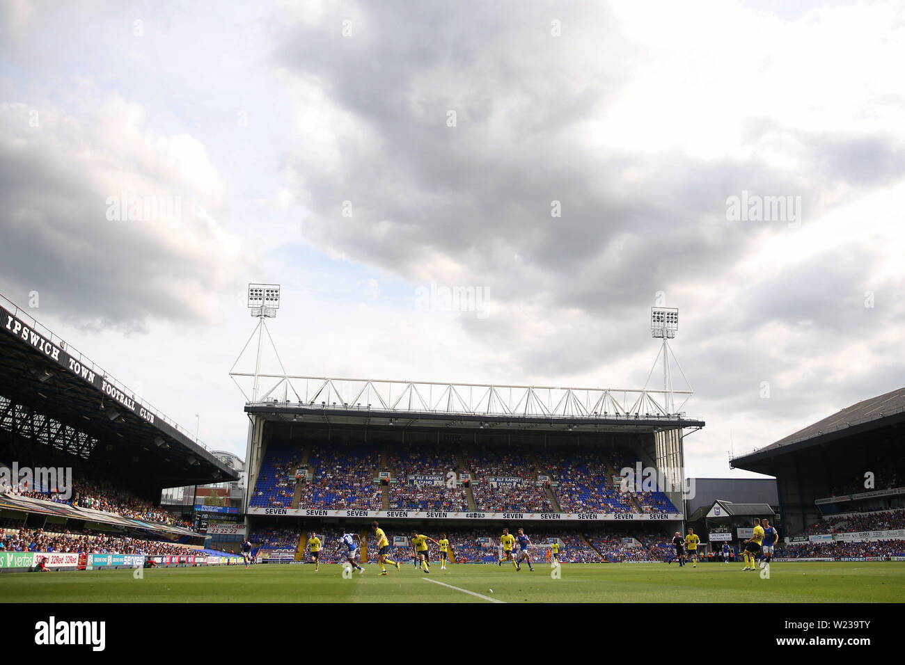 Allgemeine Ansicht der Portman Road, Heimat des Ipswich Town Football Club während des Spiels - Ipswich Town v Blackburn Rovers, Sky Bet Meisterschaft, Portman Road, Ipswich - 4. August 2018 Stockfoto