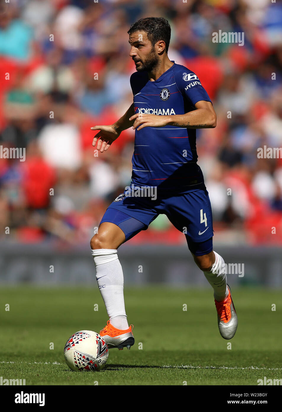 Cesc Fabregas von Chelsea - Chelsea V Manchester City, FA Community Shield, Wembley Stadion, London (Wembley) - 5. August 2018 Stockfoto