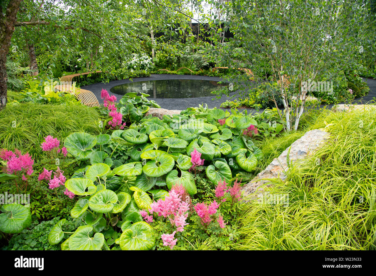 Die Smart Meter Garten, Sieger des besten Schaugarten im Hampton Court Palace Garden Festival 2019. East Molesey, Surrey, Großbritannien Stockfoto