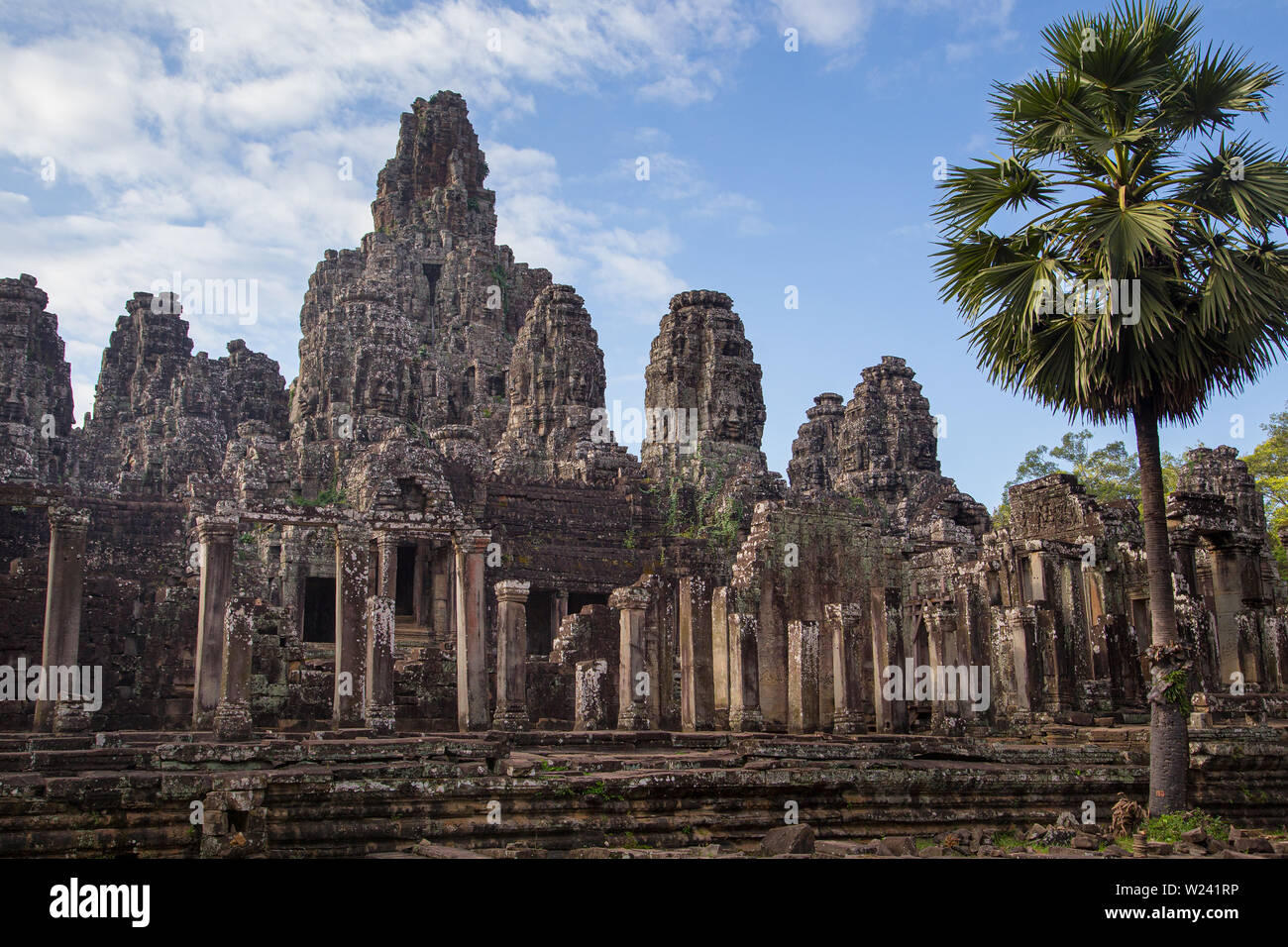 Die Ruinen von Angkor Wat, Kambodscha, eine Tempelanlage und eines der größten religiösen Bauwerke der Welt Stockfoto