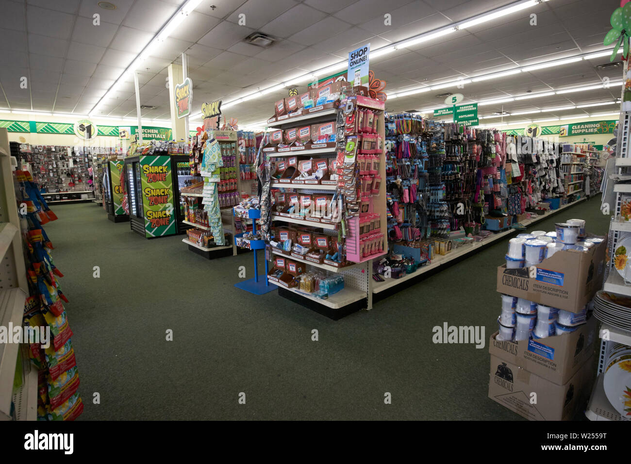 In einem Dollar Tree store in St. Johns Town Center Jacksonville Florida USA Stockfoto