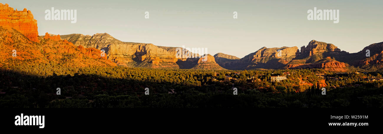 Red Rock Mesa westlich von Oak Creek Sedona Arizona USA Stockfoto