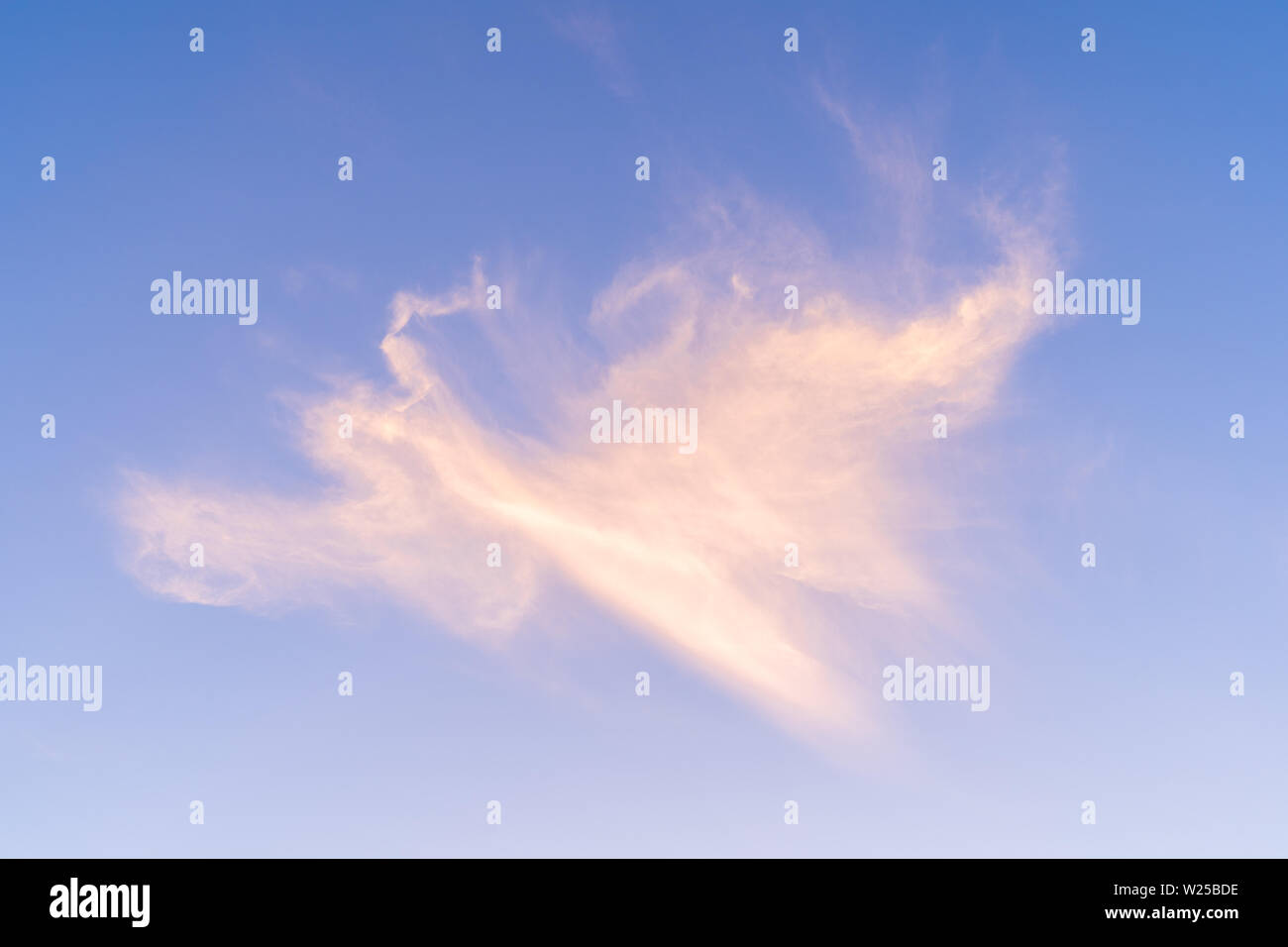 Wolke Am Himmel Wie Ein Engel Stockfotografie Alamy