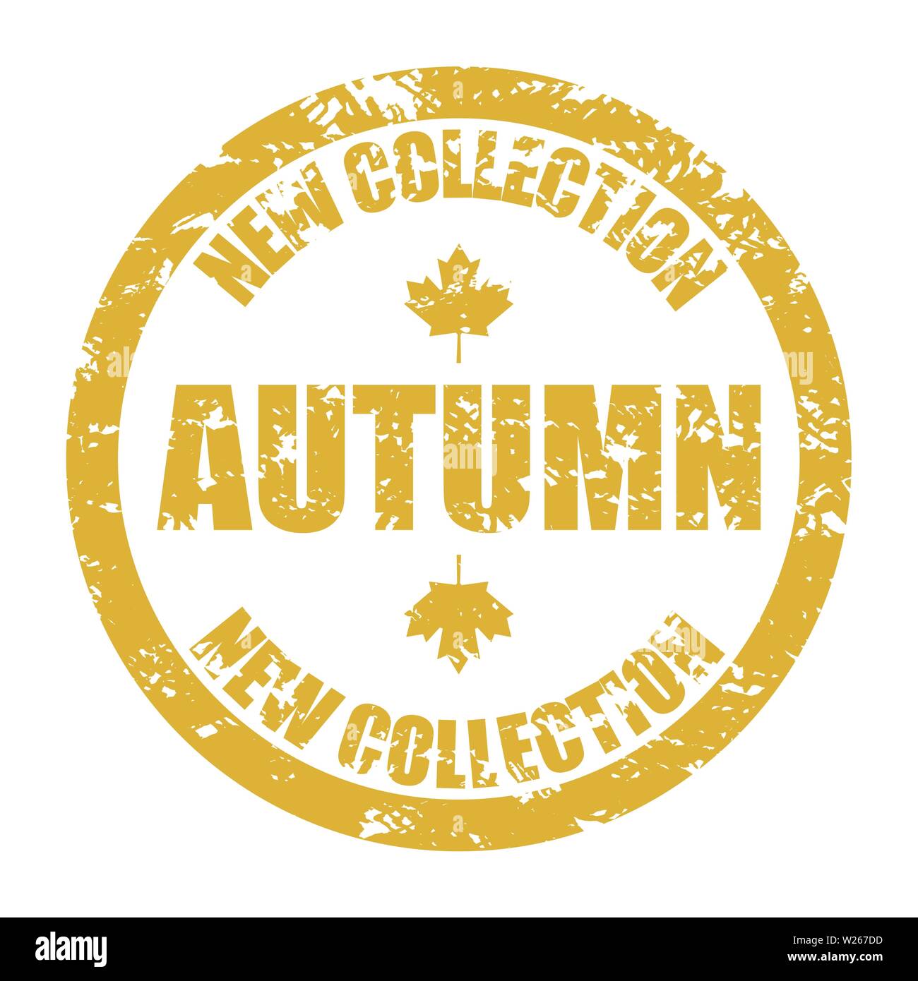 Neue herbstkollektion Stempel für Retail- und Modegeschäft. Spezielle vektor Dichtung, Design Grafik für den Verkauf Abbildung: Stock Vektor