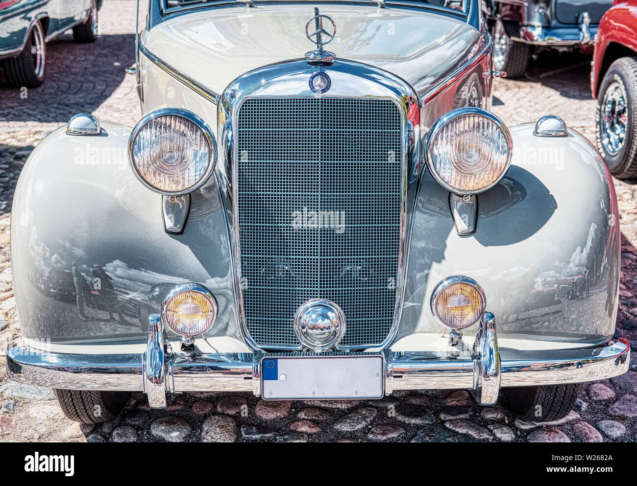 Das vordere Ende eines Mercedes-Benz 170 S CAB A 1950 Stockfoto
