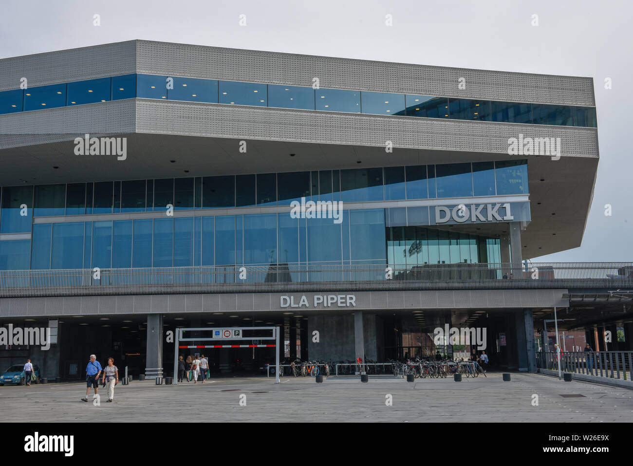 Aarhus, Dänemark - 19 Juni 2019: modernes Gebäude in Aarhus in Dänemark Stockfoto