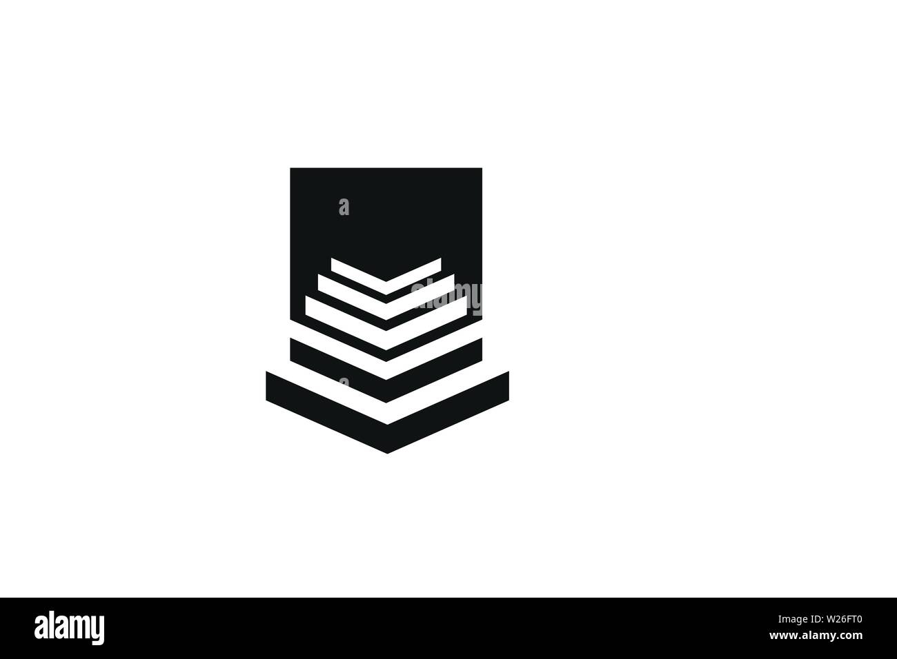 Hall, Podium Konzert Logo Designs Inspiration isoliert auf weißem Hintergrund Stock Vektor