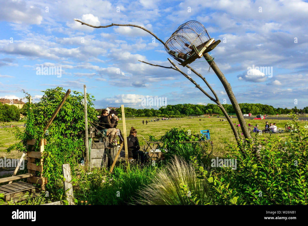 Tempelhof Feld EIN Gemeinschaftsgarten Berlin-Neukölln, Deutschland Europa Stockfoto