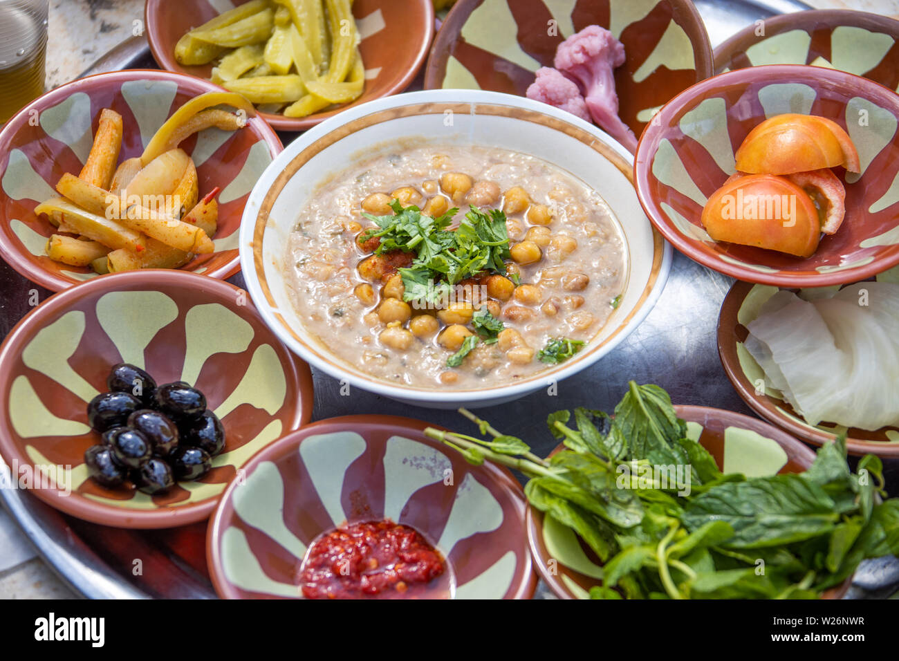 Foul, Souk, Sidon oder Saida, Libanon Stockfoto