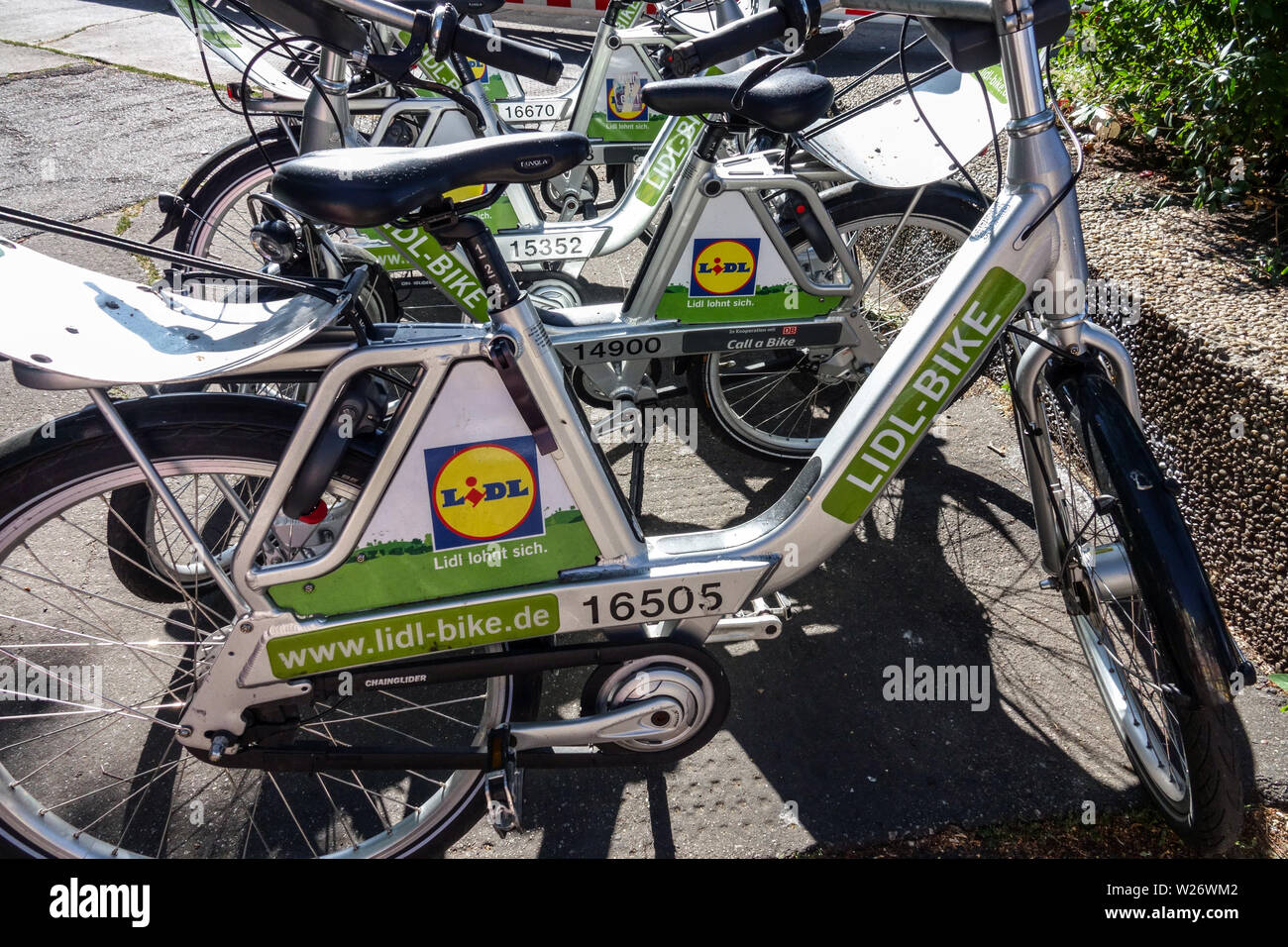 Lidl Fahrräder, Berlin, Deutschland Stockfoto