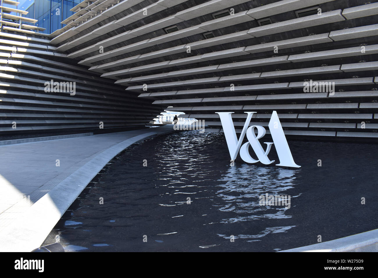 Eingang des V&A Museum in Dundee Stockfoto