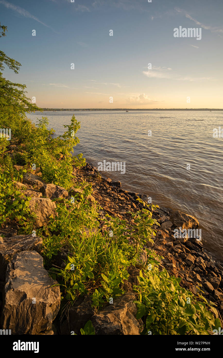 Ansicht der Oneida Lake in Verona Beach State Park Stockfoto