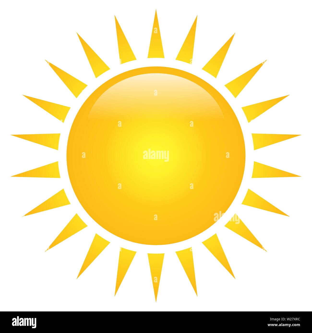 Sun solar Symbol vektor Illustration auf weißem Hintergrund Stock Vektor