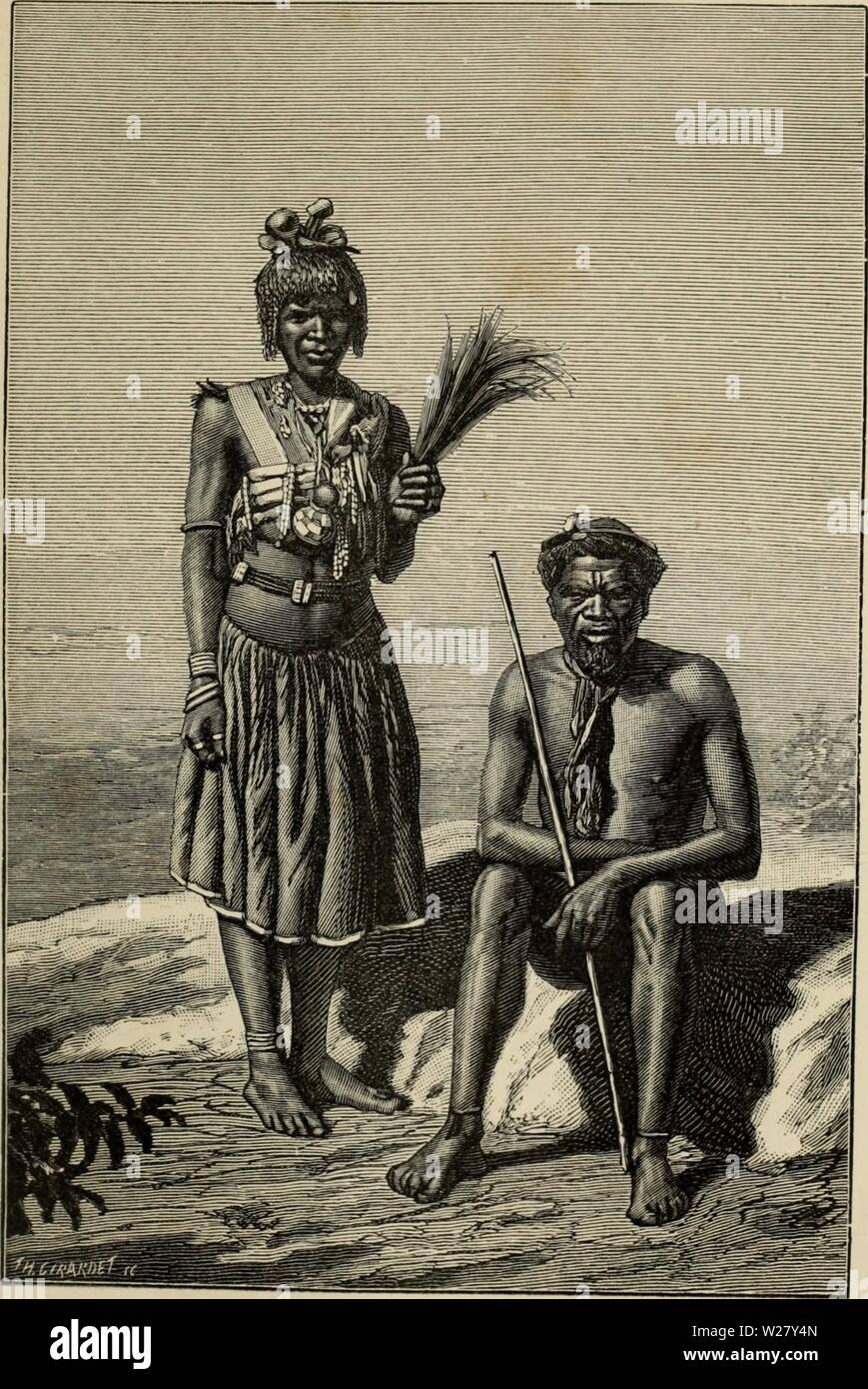 Archiv Bild ab Seite 328 von De Angola á contra - Costa; descripção. De Angola á contra - Costa; descripção de Uma viagem atravez tun Continente africano deangolacontrac 02 Kap Jahr: 1886 TTPOS ZULUS Segundo photoflraphi" Stockfoto