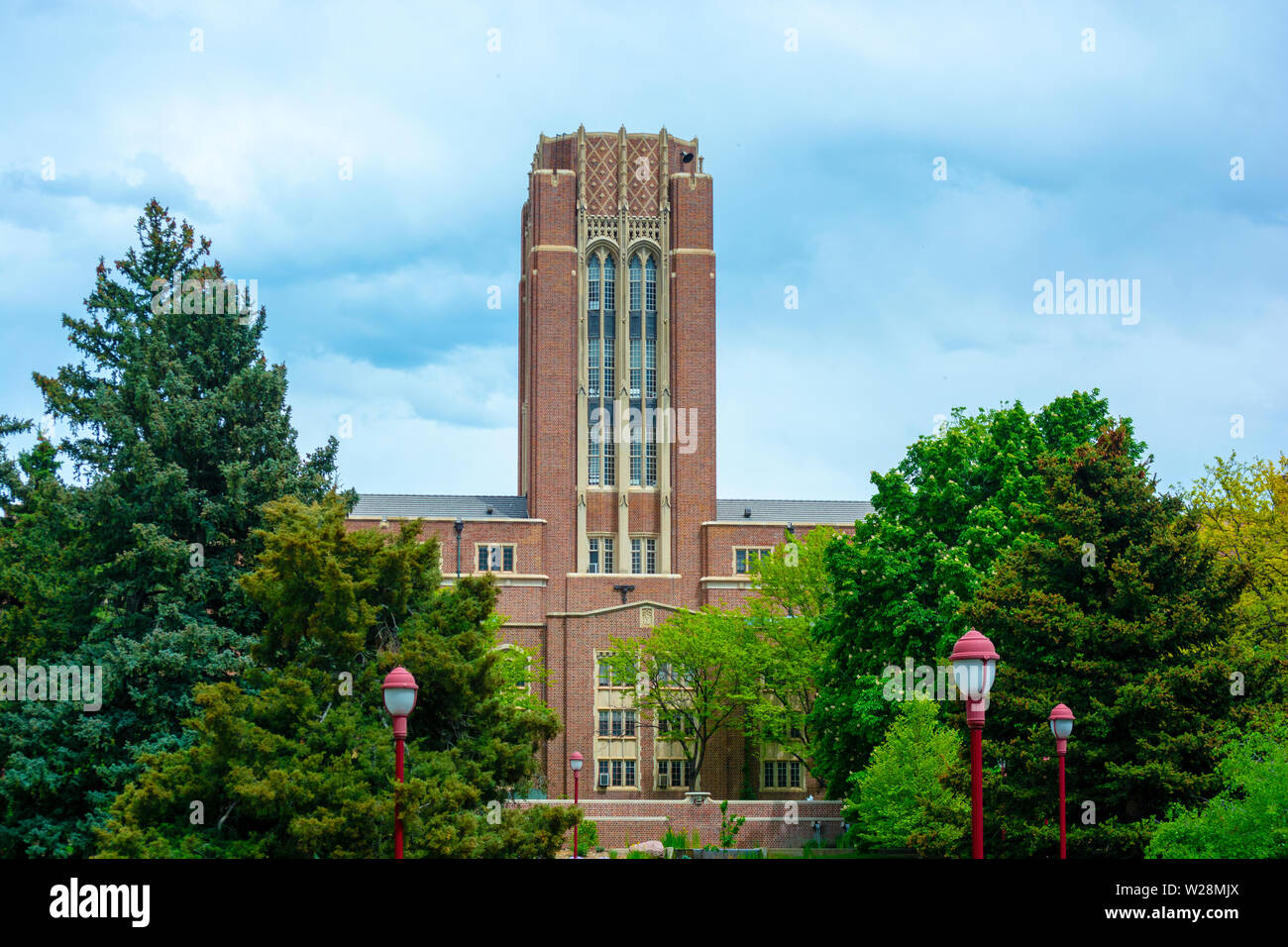 Universität von Denver Campus in Denver, Colorado, während des Tages Stockfoto