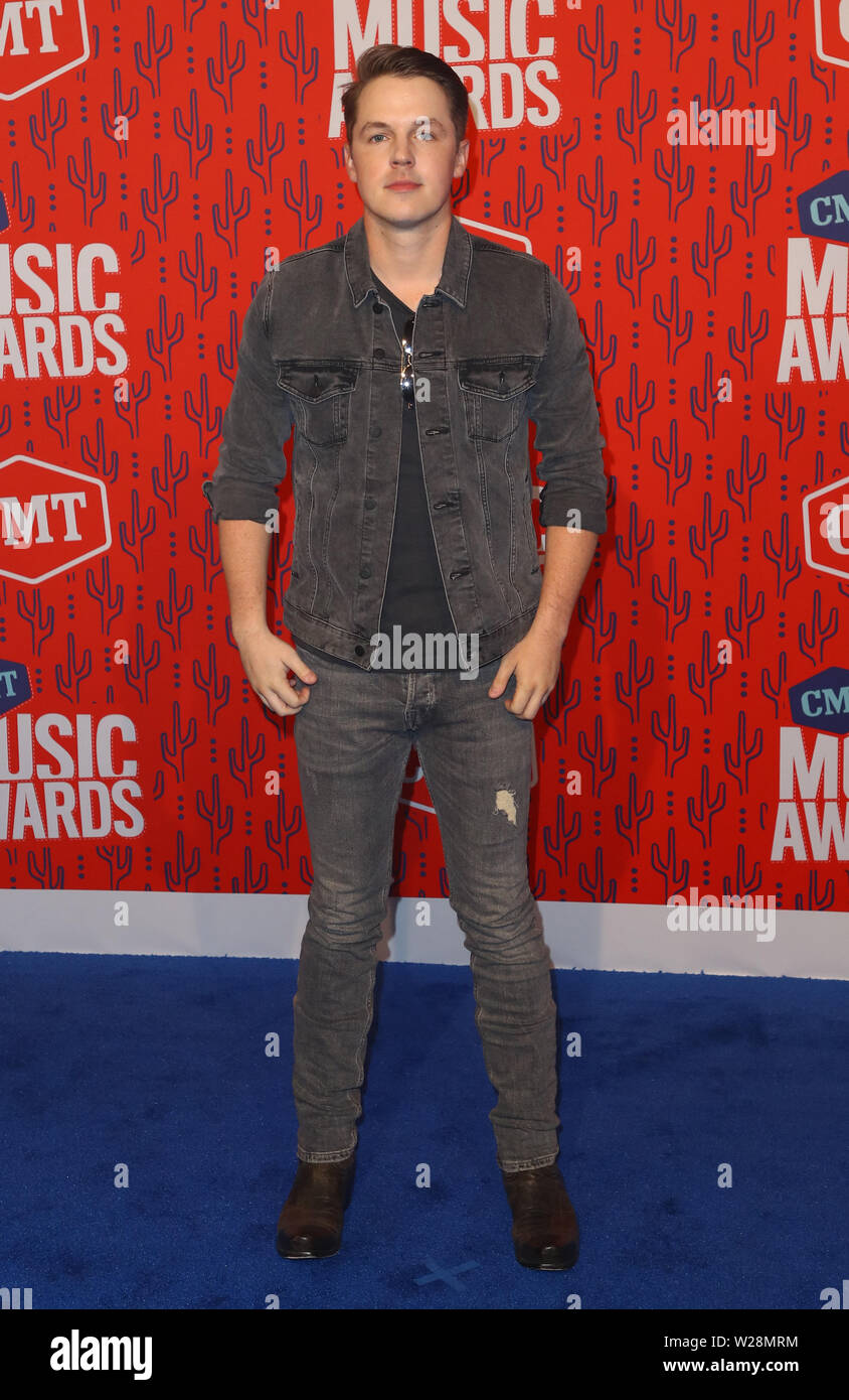 2019 CMT Music Awards Red Carpet bei Bridgestone Arena in Nashville, Tennessee Mit: Travis Denning Wo: Nashville, Tennessee, United States Wann: 06 Jun 2019 Credit: Judy Eddy/WENN.com Stockfoto