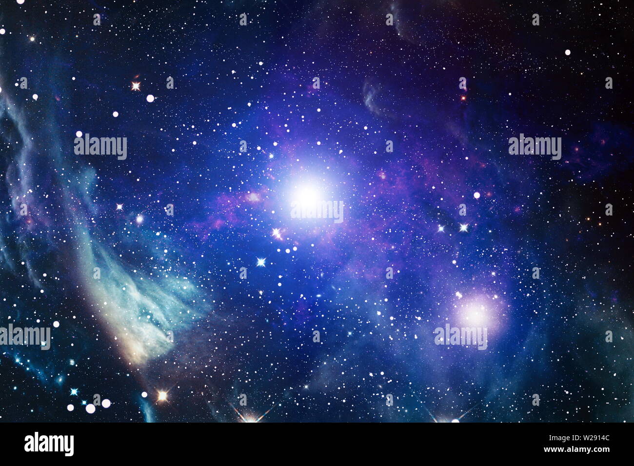 Die Explosion einer Supernova. Bright Star Nebula. Fernen Galaxie. Abstraktes Bild. Elemente dieses Bild von der NASA eingerichtet. Stockfoto