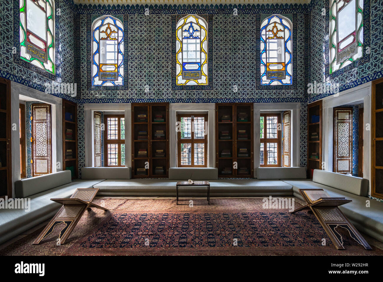 Die Bibliothek Sultan Ahmed III im Topkapi Palast. Im 18. Jahrhundert erbaut, ist ein Meisterwerk der Architektur des Tulip Bezugszeitraum. Istanbul, Stockfoto