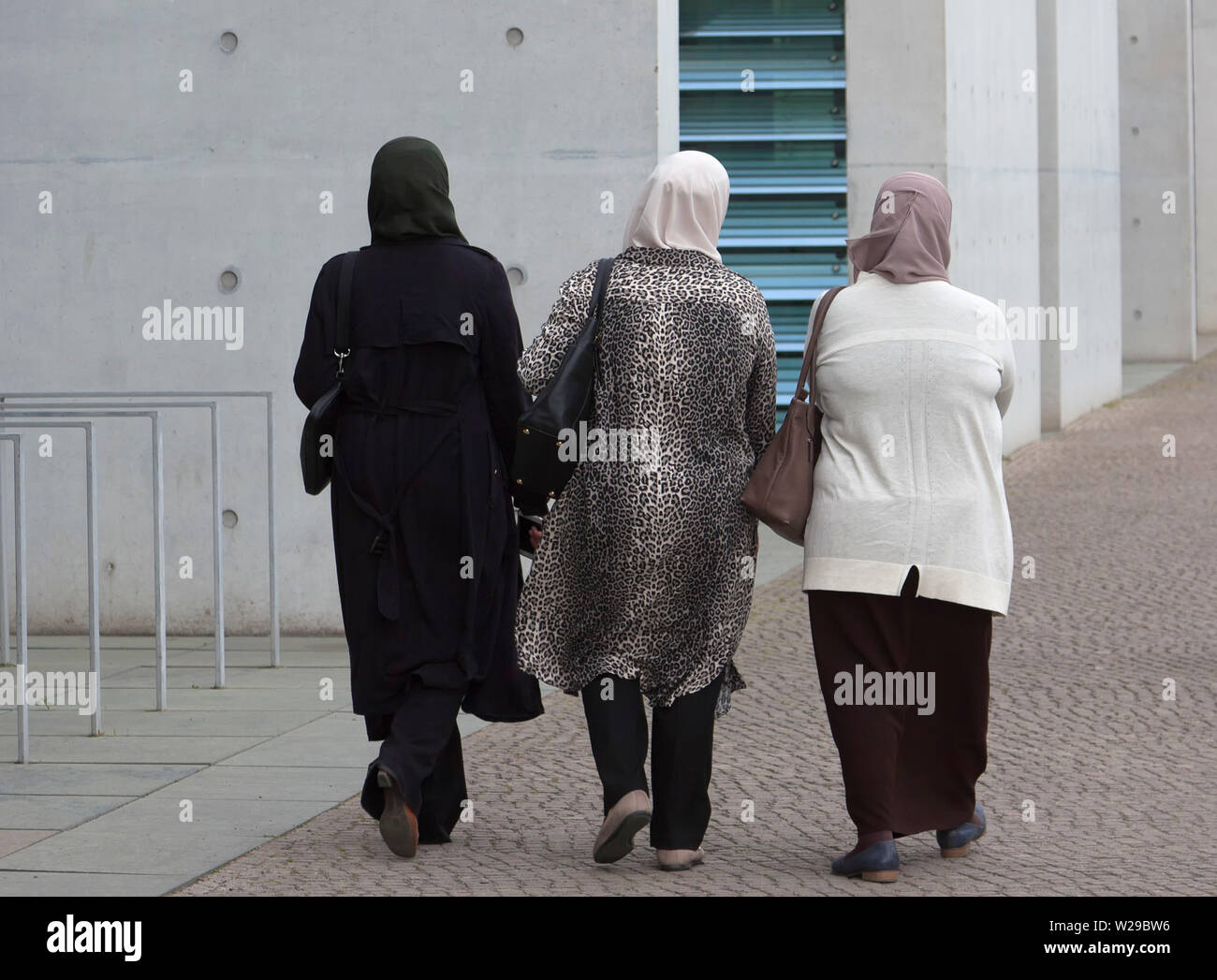 Muslimische Frauen in Berlin Stockfoto
