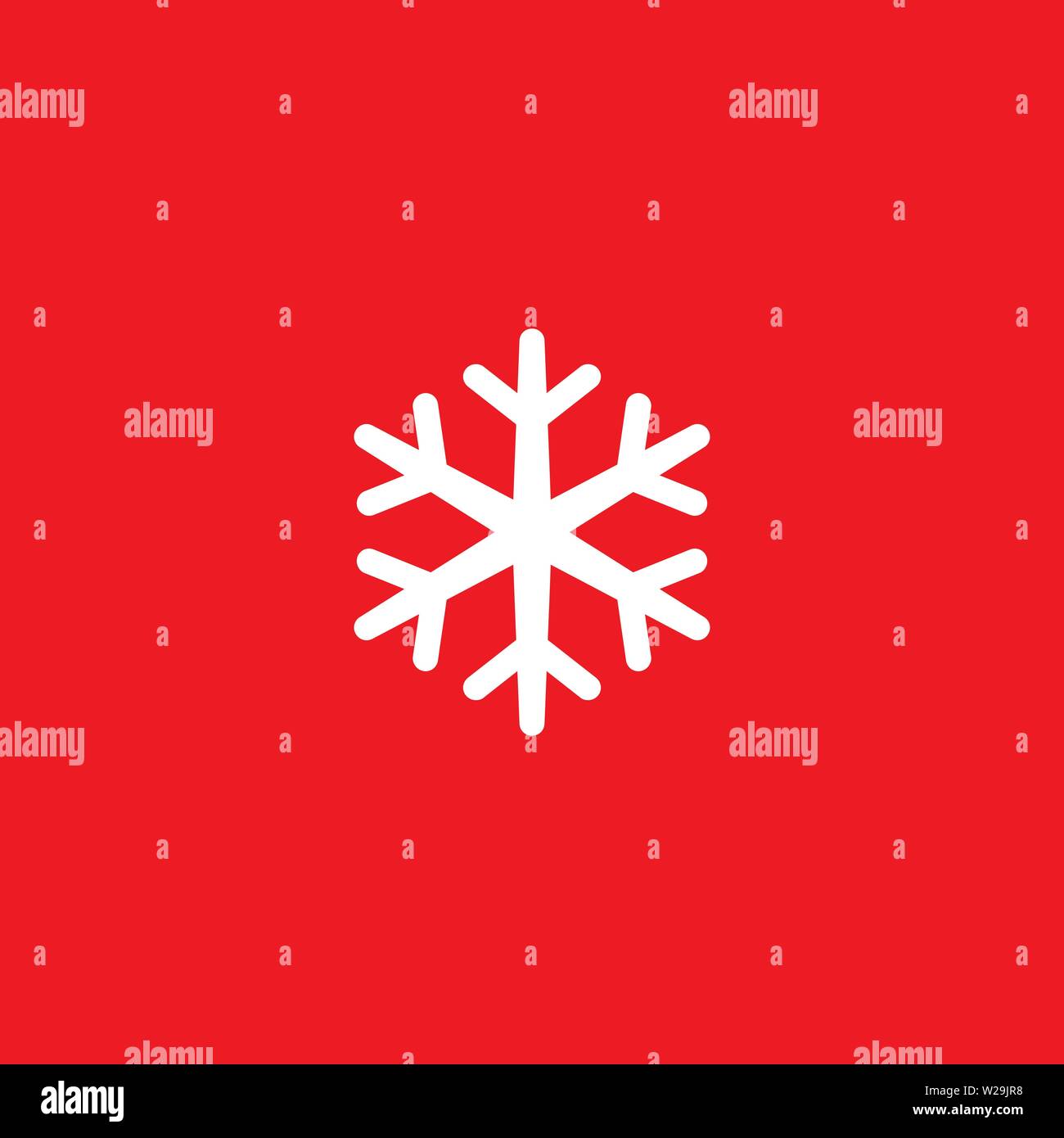 Schneeflocke Vektor icon. Schnee Piktogramm. Winter Symbol. Element für Ihr Design Stock Vektor