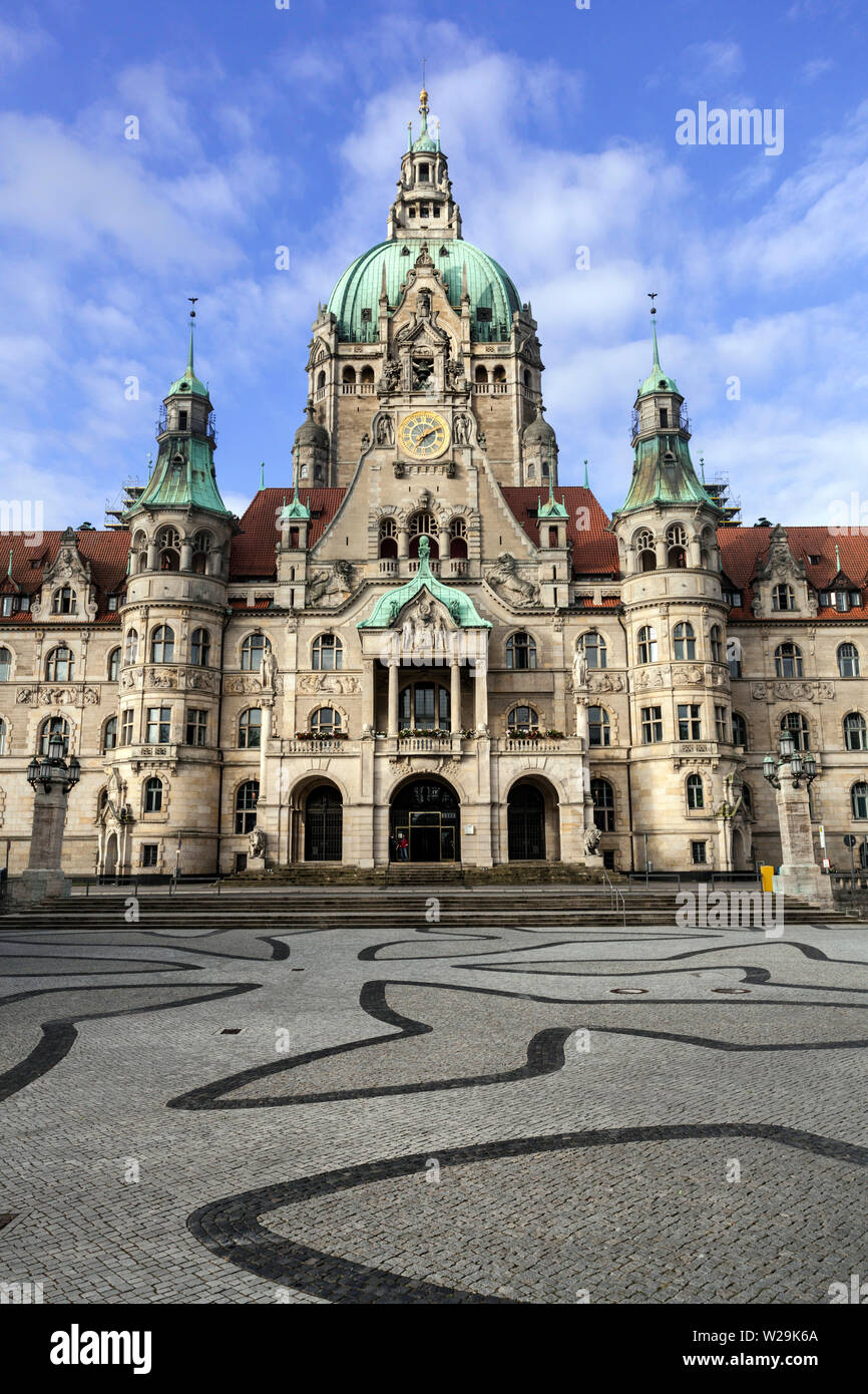 Neue Rathaus - Neues Rathaus Hannover Stockfoto