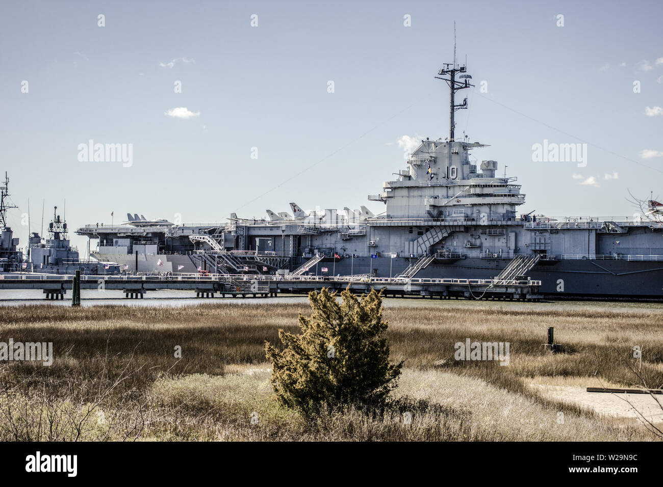 USS Yorktown an Patriots Point in Charleston, South Carolina, USA. Stockfoto