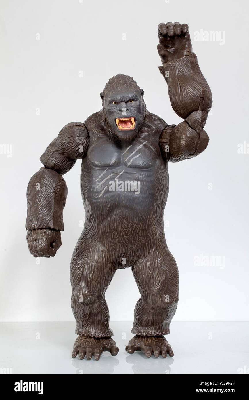 Modell Spielzeug Gorilla Stockfoto