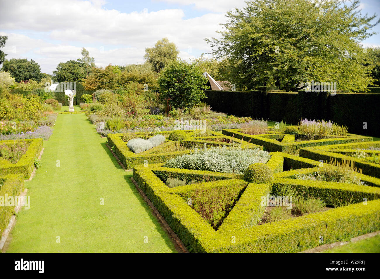 The Knot Garden, Helmigham Hall, Suffolk Stockfoto