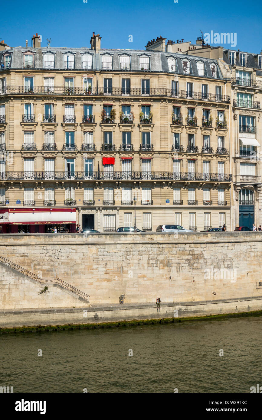 In Île Saint-Louis, Paris, Paris, Frankreich. Stockfoto