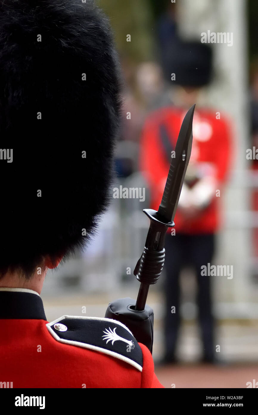Welsh Guards an Trooping der Farbe 2019 Stockfoto