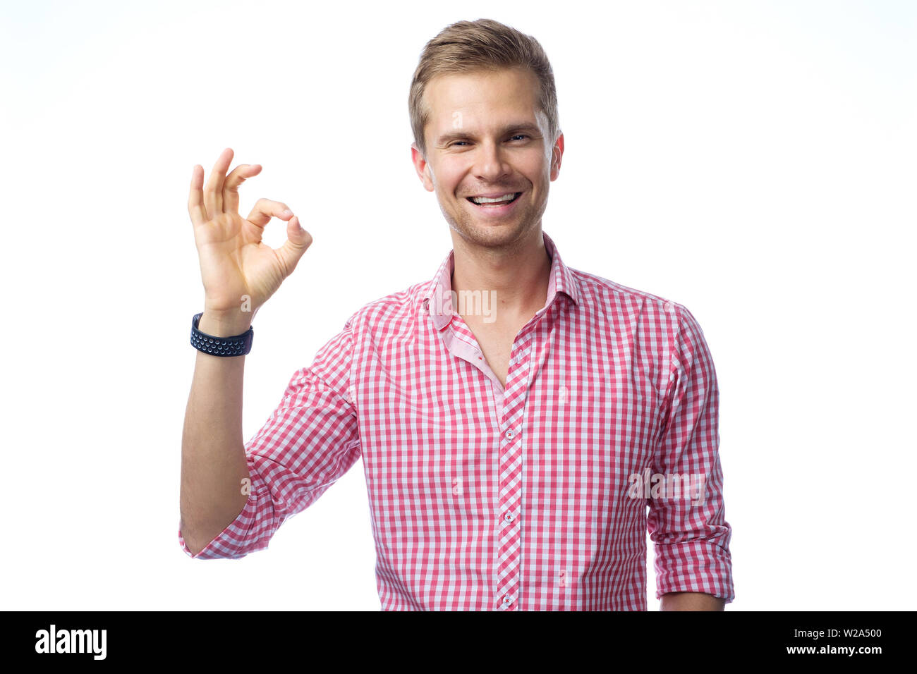 Closeup Portrait von stattlicher Mann Stockfoto