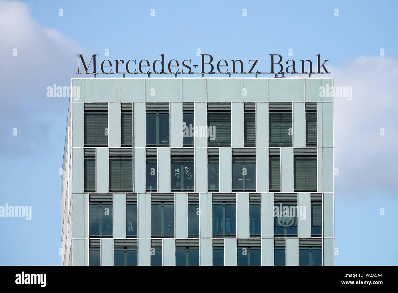 Merdeces Benz Bank Gebäude, Friedrichshain, Berlin, Deutschland Stockfoto