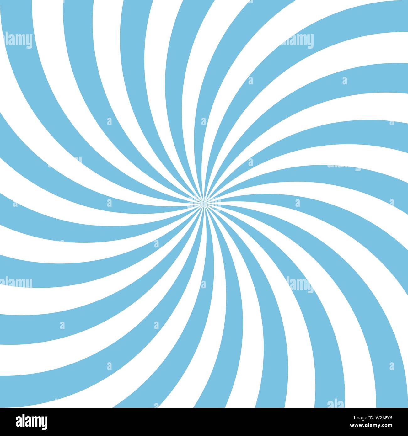 Blau und Weiß candy abstrakten Spirale Hintergrund. Vector Illustration Stock Vektor