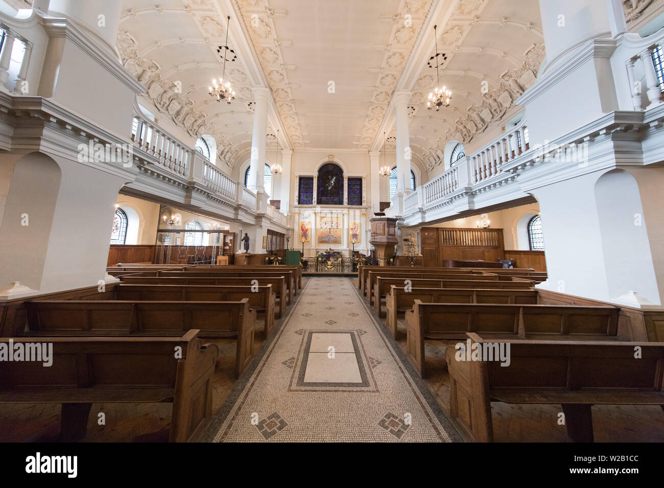 Saint Botolph ohne Aldgate Kirche von England. Stockfoto
