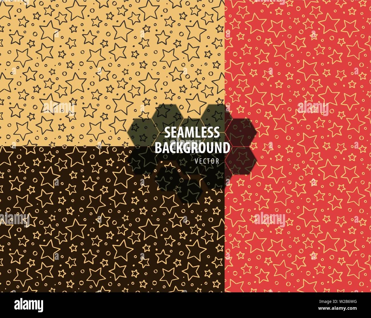 Nahtlose Hintergrund gesetzt. Bunte Muster Vector Illustration Stock Vektor