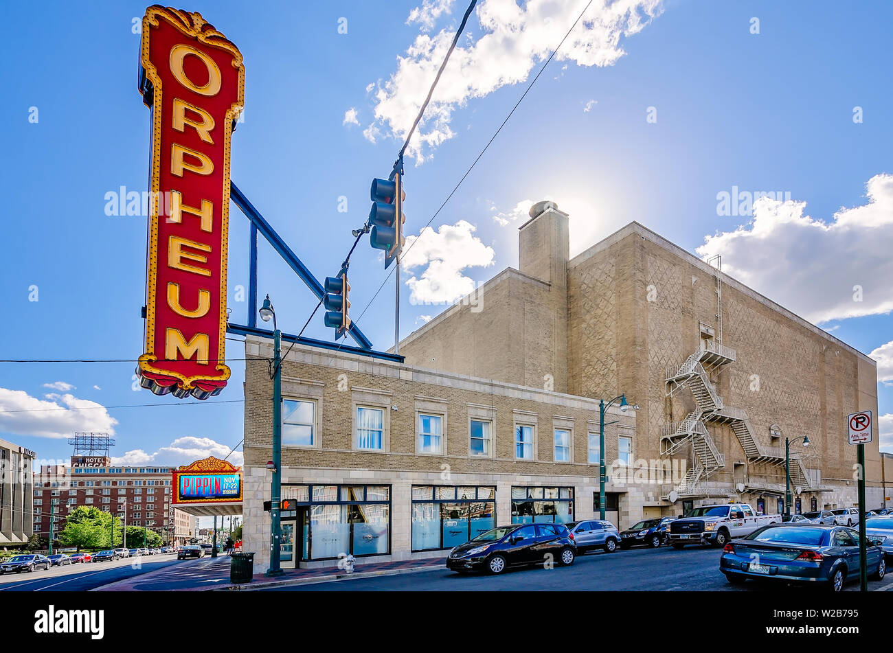 Das Orpheum Theater wird dargestellt, Sept. 12, 2015 in Memphis, Tennessee. Das Theater sitze 2.038 Menschen. Stockfoto