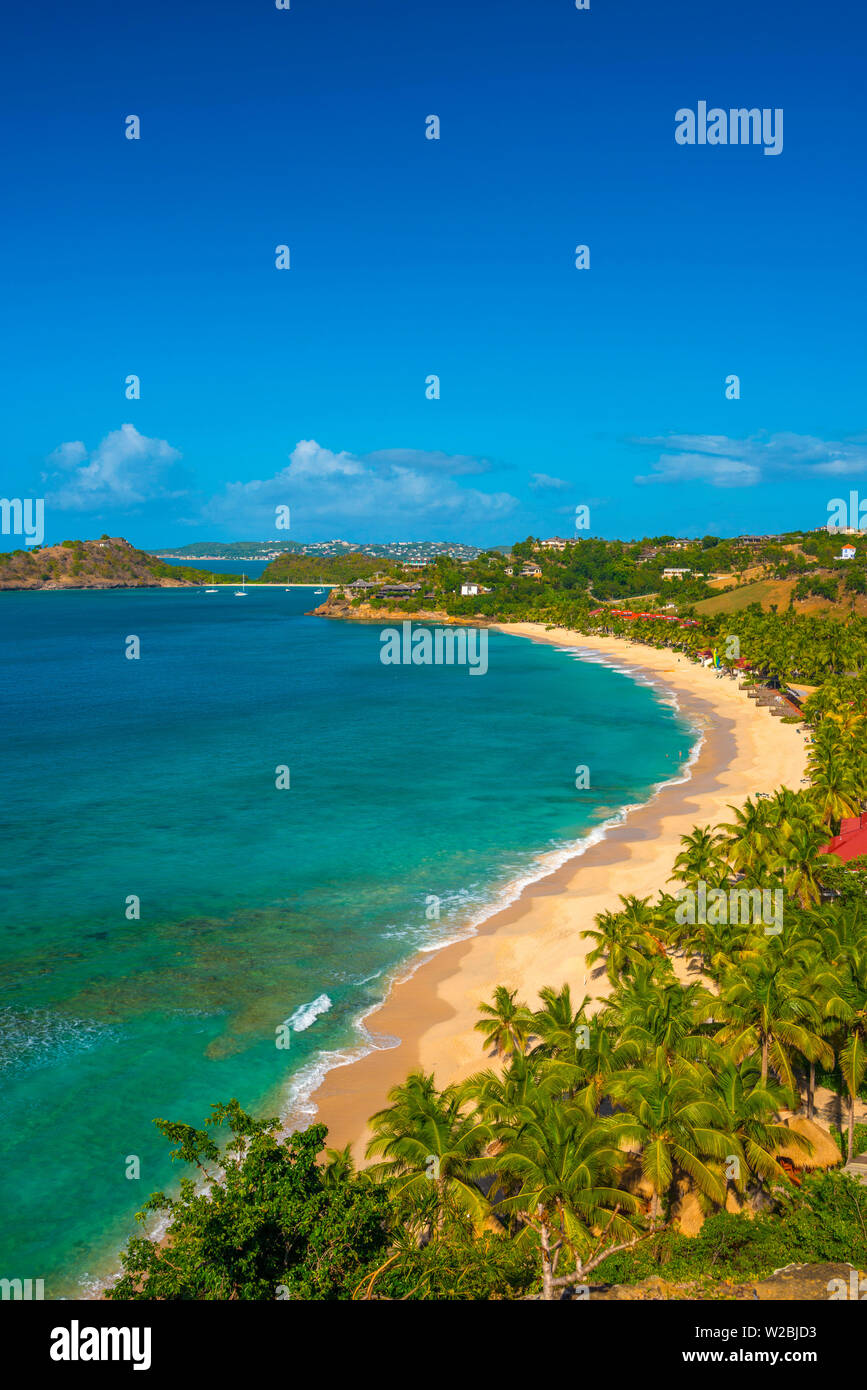 Karibik, Antigua, Galley Bay Galley Bay Strand Stockfoto