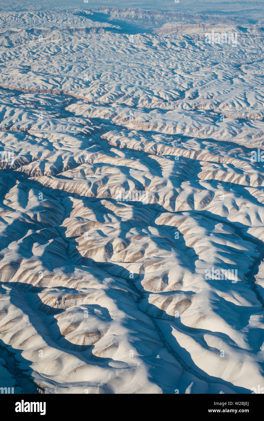 Luftaufnahme über Helmand im zentralen Afghanistan Stockfoto