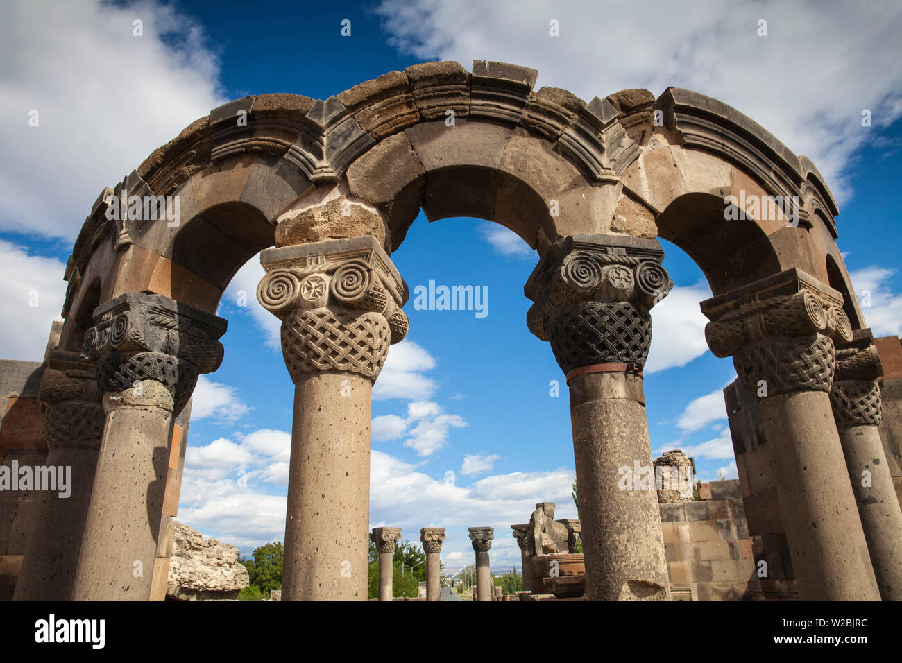 Armenien Eriwan Zvartnots Kathedrale Stockfoto