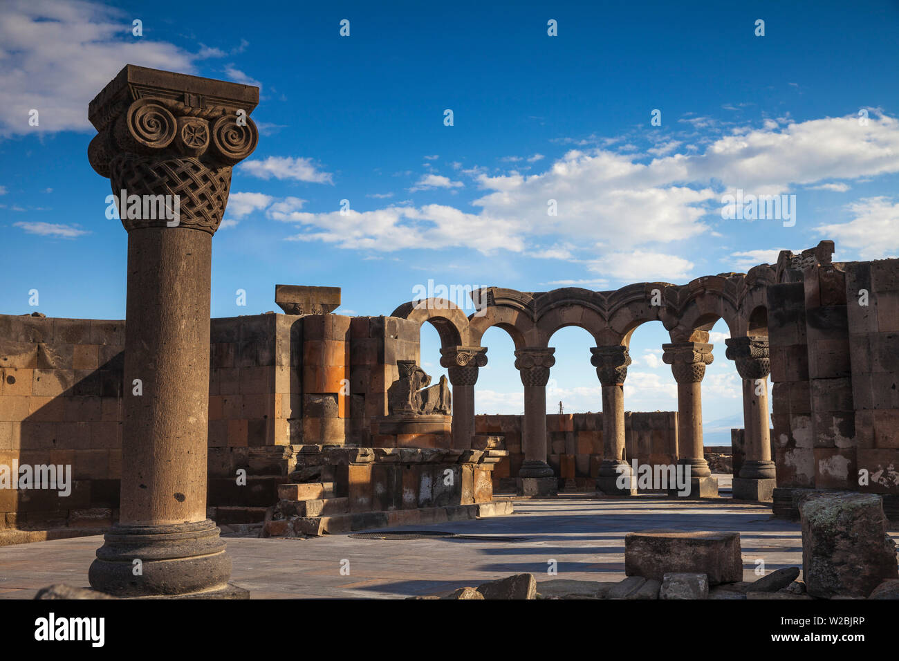 Armenien Eriwan Zvartnots Kathedrale Stockfoto