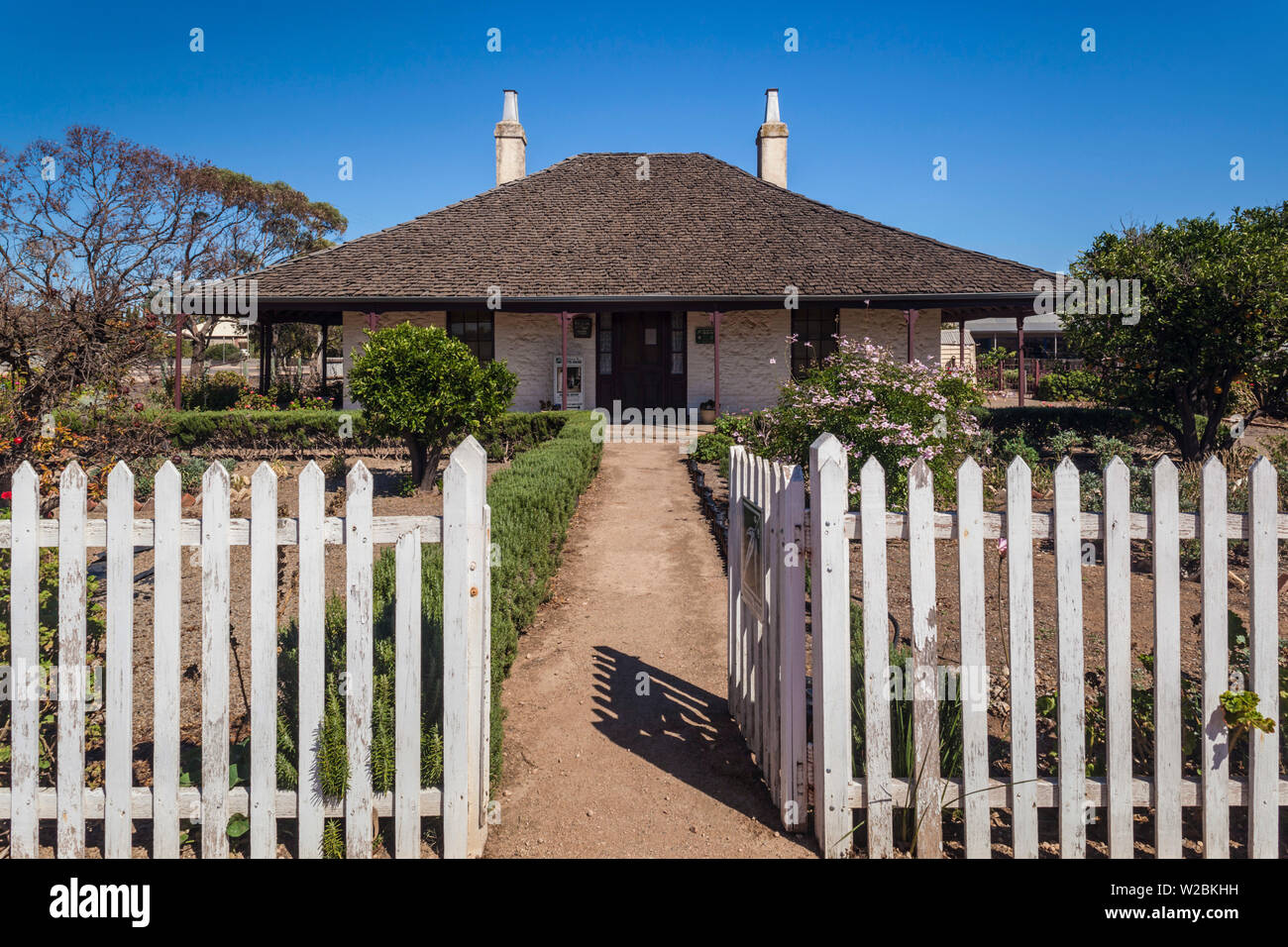 Australien, South Australia, Yorke Peninsula, Kadina, Schuppen Bauernmuseum, Matta House, historisches Haus, außen Stockfoto