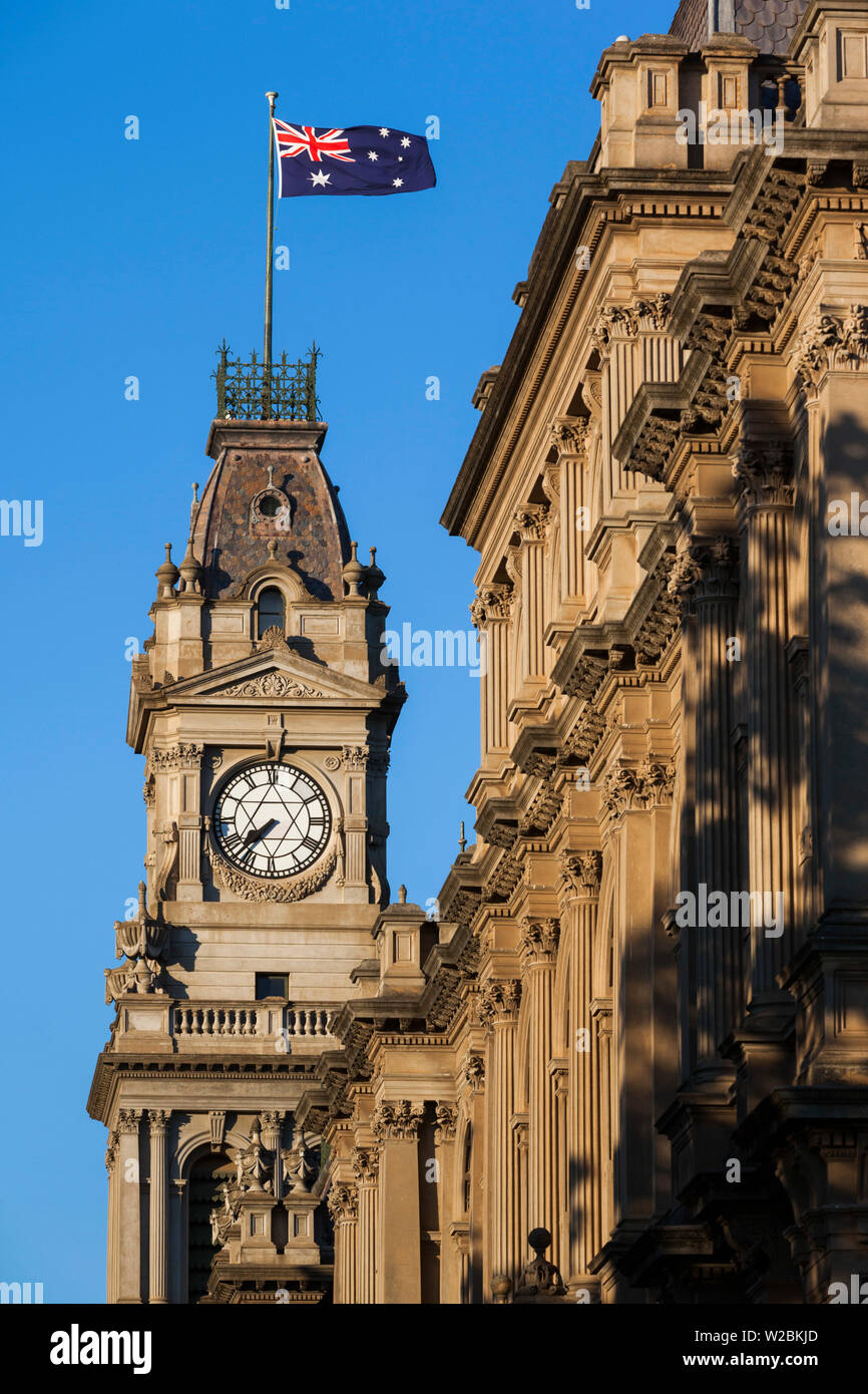 Australien, Victoria, VIC, Bendigo, Rathausturm, der Morgen Stockfoto