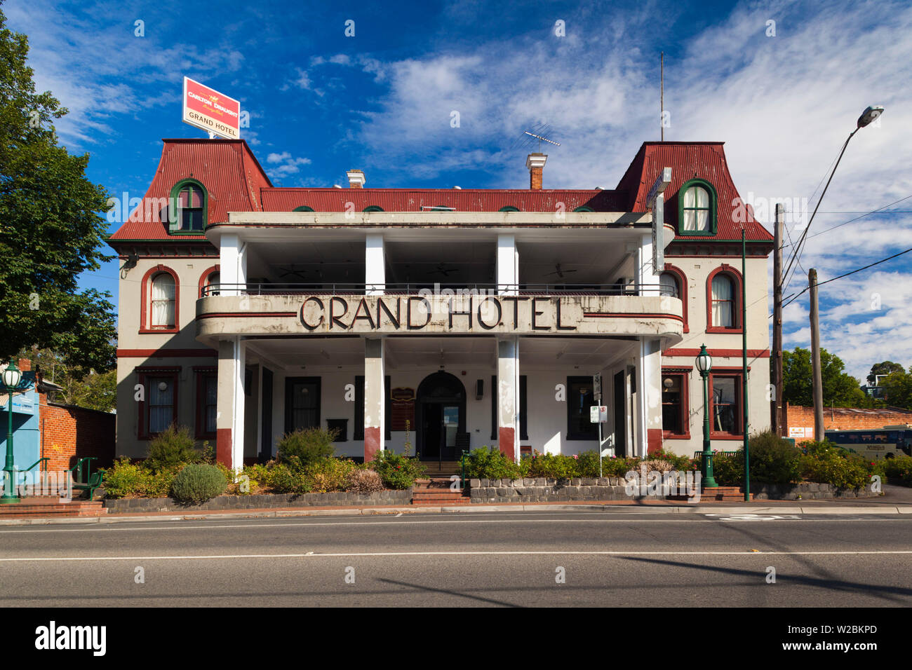 Australien, Victoria, VIC, Yarra Valley, Healesville, das Grand Hotel Stockfoto