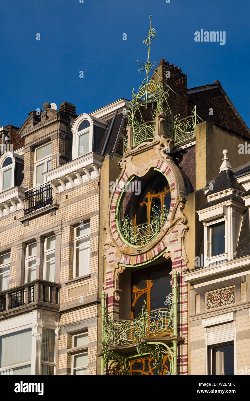 Belgien, Brüssel, Jugendstil Architektur, Maison St-Cyr, Detail Stockfoto