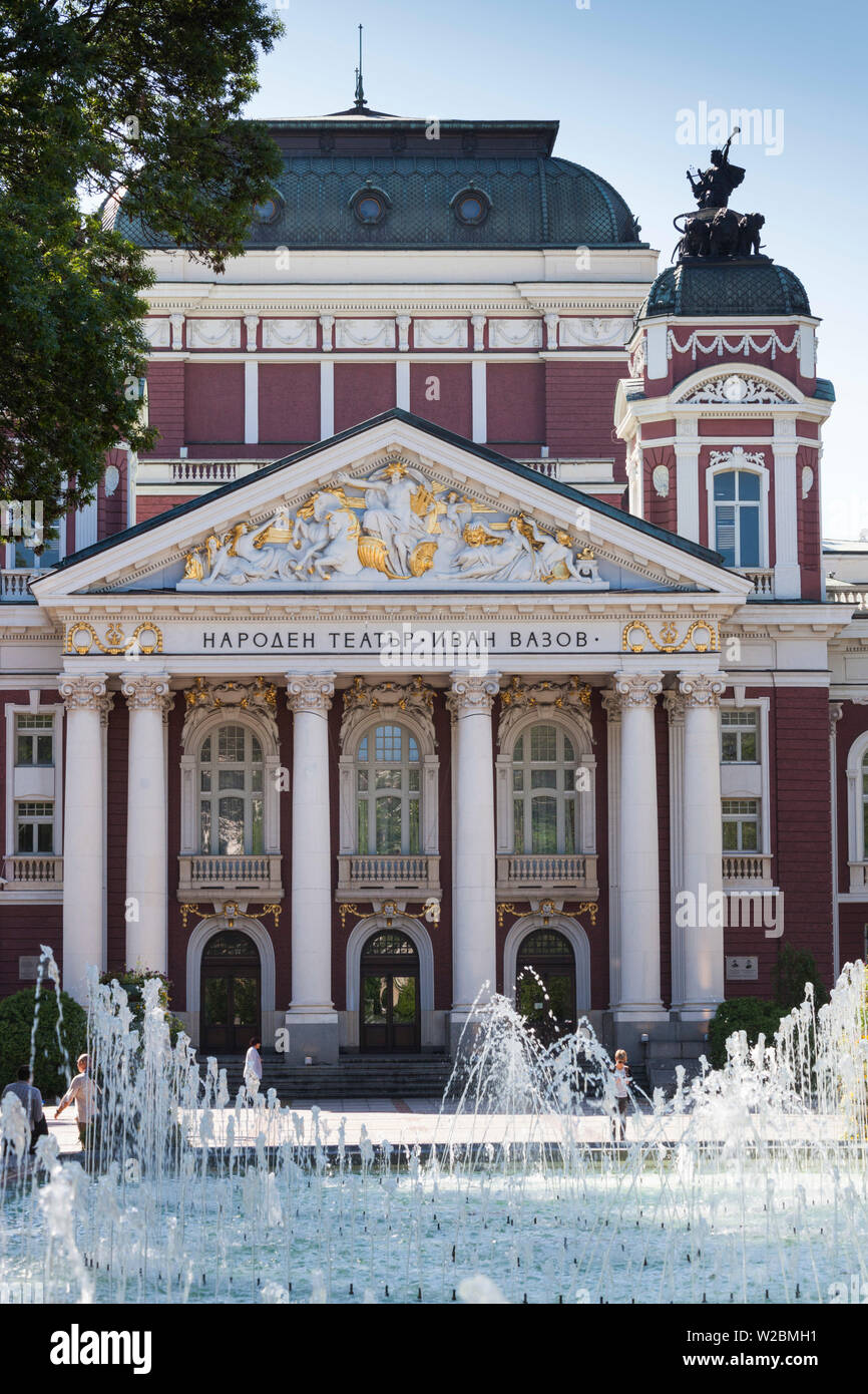 Bulgarien, Sofia, Ivan Vazov National Theatre, außen Stockfoto