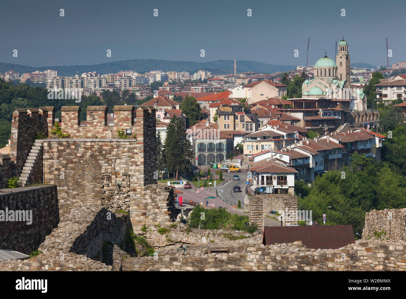 Bulgarien, Mittelgebirge, Veliko Tarnovo, Asenova, alte Festung Bereich Tsarevets Fortress Stockfoto