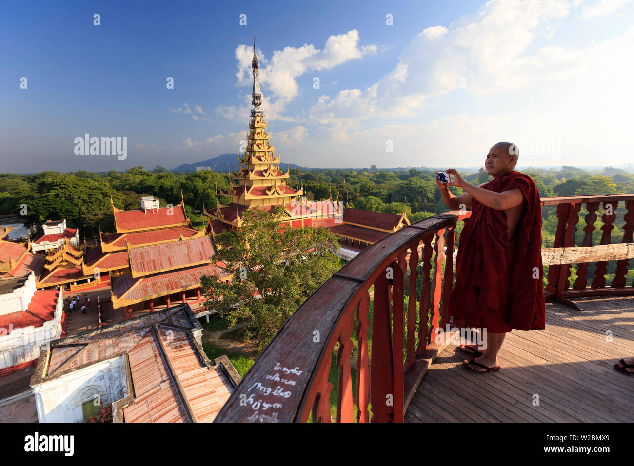 Myanmar (Burma), Mandalay, Mandalay Palace Stockfoto