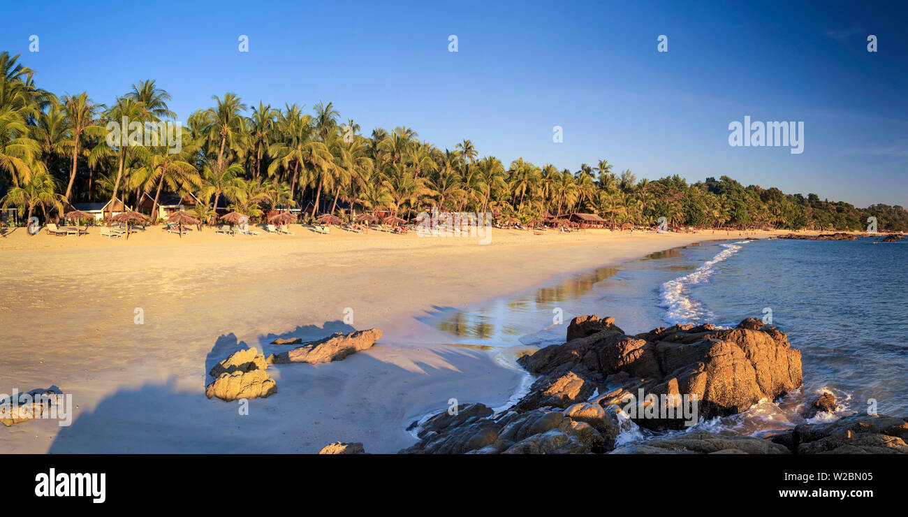 Myanmar (Burma), Rakhine, Ngapali Beach Stockfoto