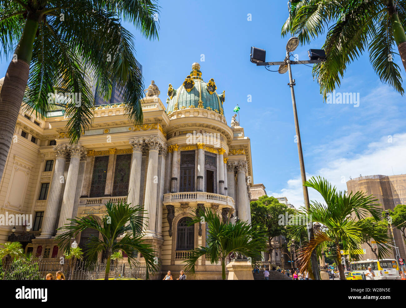 Theatro Municipal (Opernhaus), Centro, Rio de Janeiro, Brasilien Stockfoto