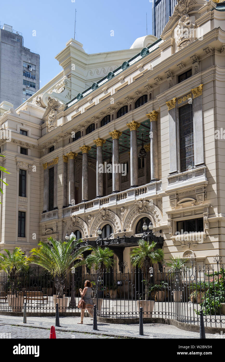 Theatro Municipal 9 Opernhaus), Centro, Rio de Janeiro, Brasilien Stockfoto